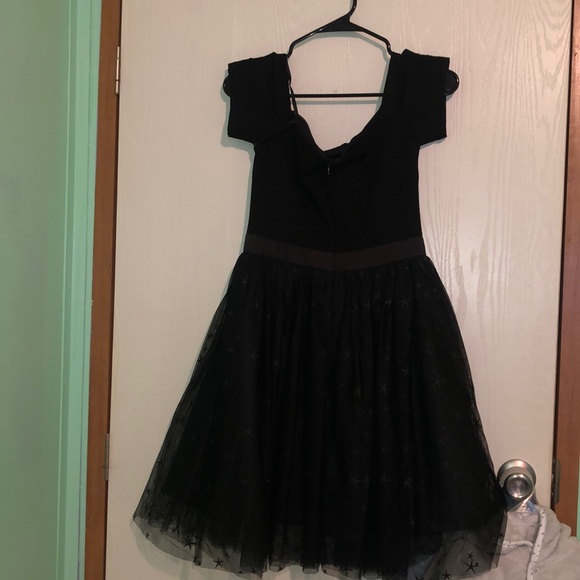 harper + lemon black off the shoulder dress stars - Picture 5 of 5